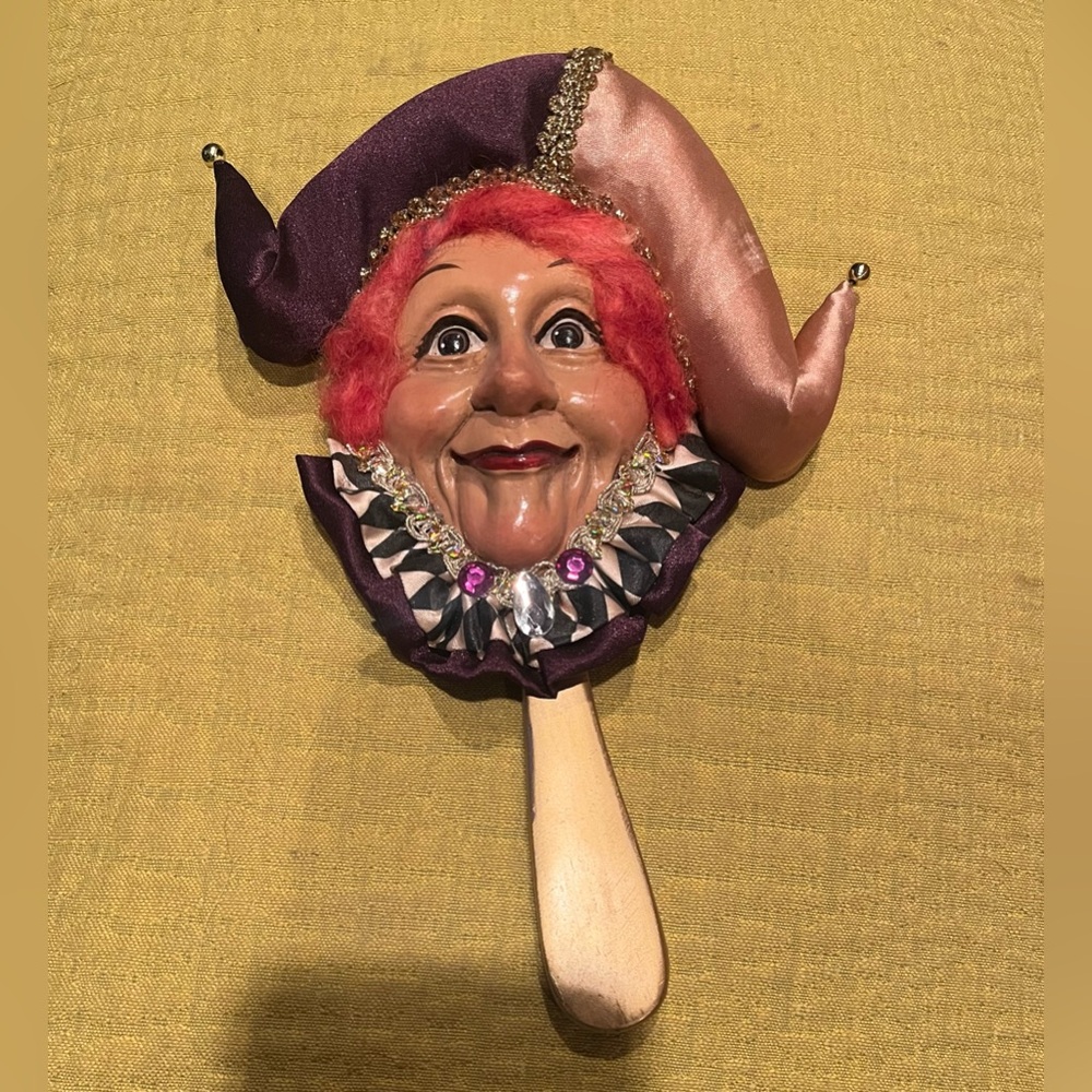 Whimsical Jester hand mirror